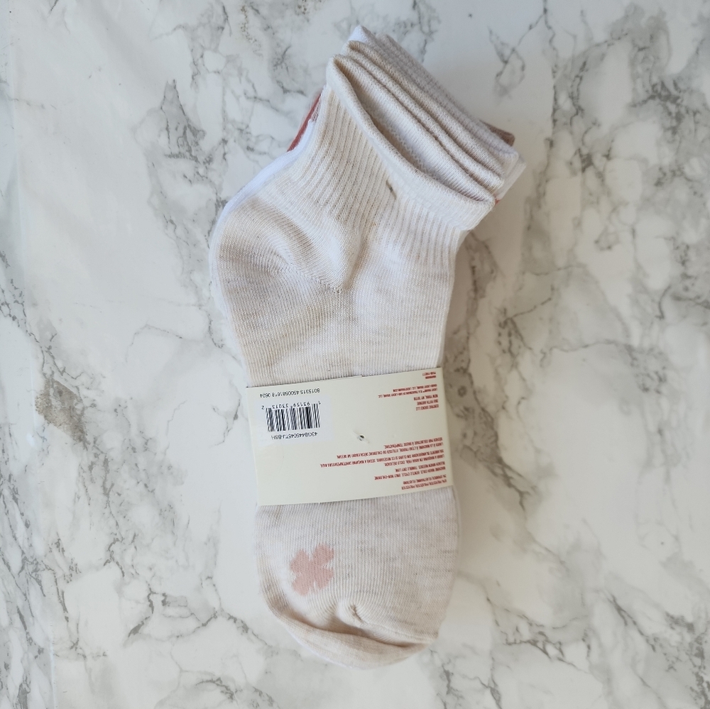 LUCKY BRAND WOMEN 8 PAIR PACKAGE OF QUARTER SOCKS  4 - 10 - Picture 4 of 4